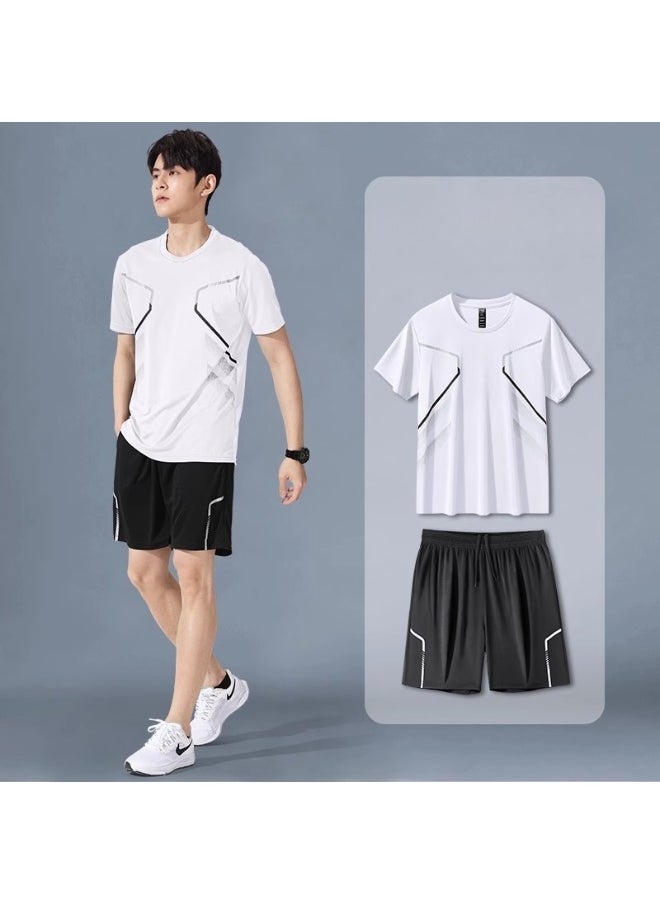 KUYING Fitness Ice Silk Speed Drying Sportswear Set  - Image 1