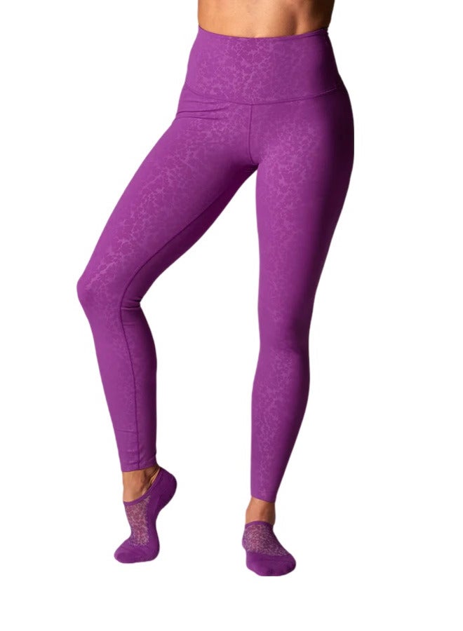 TAVI HIGH WAISTED TIGHT VIOLET FLORAL - Image 1