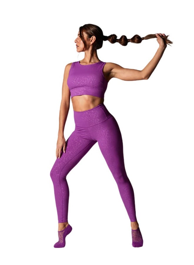 TAVI HIGH WAISTED TIGHT VIOLET FLORAL - Image 2