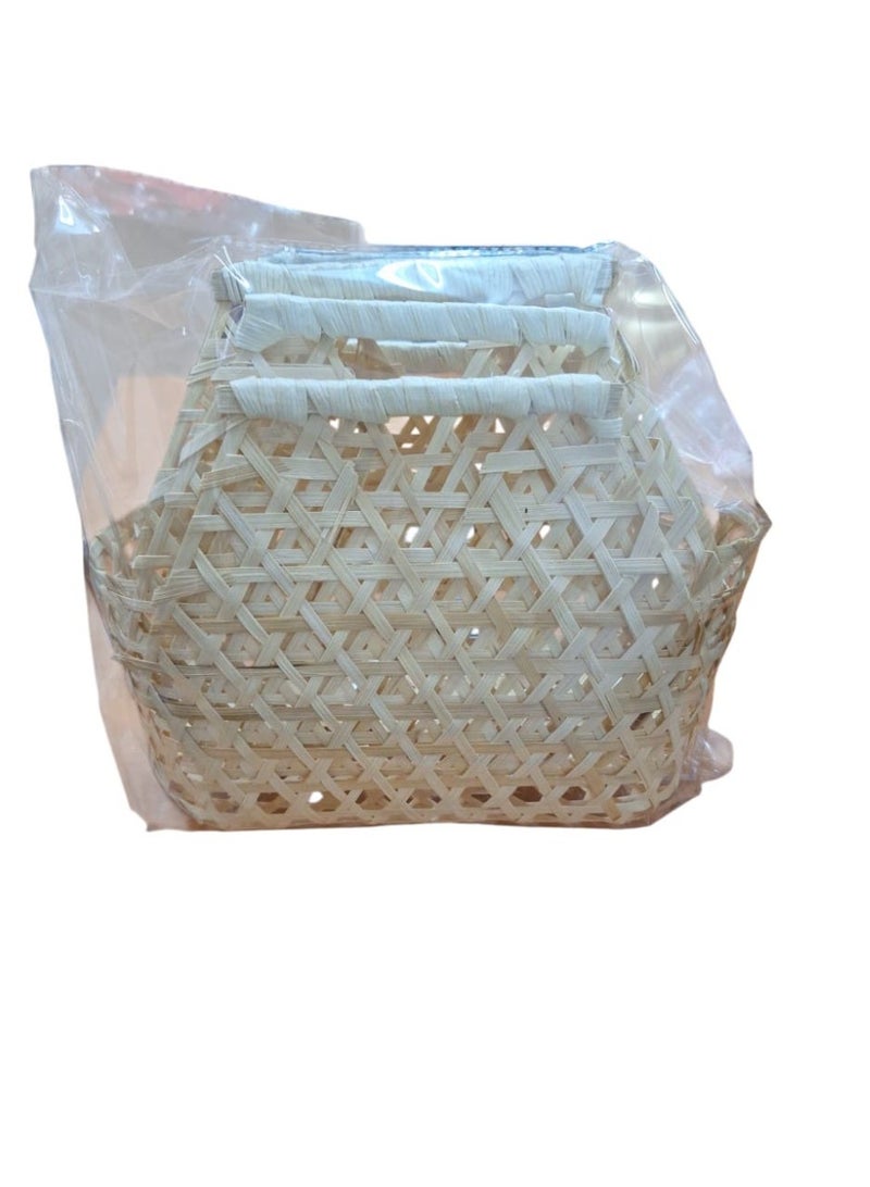 توزيعات سلة 3 قطع مقاس 22*25 سم
