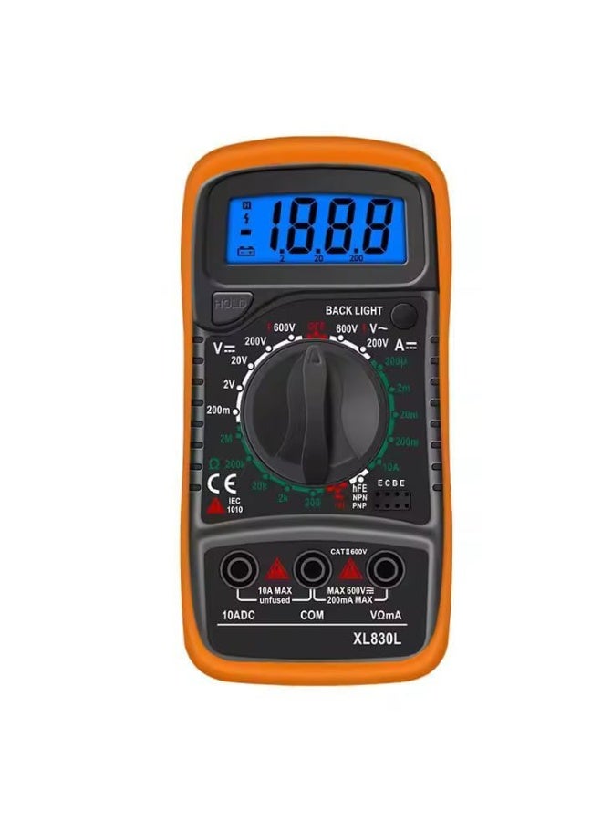 Professional XL830L Digital Multimeter , Universal Avometer for Measuring Voltage, Current, Resistance & Capacitance with LCD Display and Ergonomic Design - Image 5