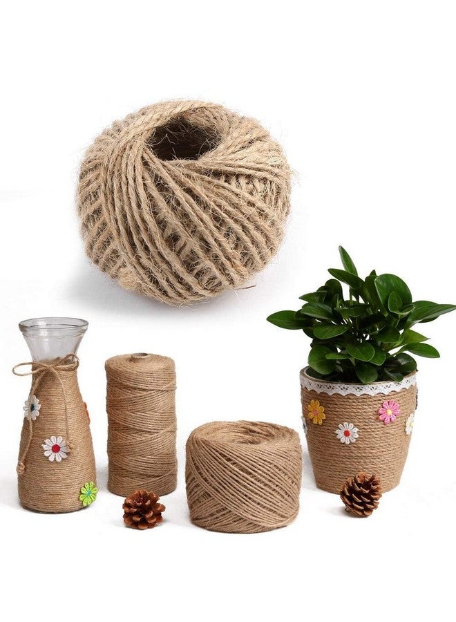 Prokart Natural Soft Jute Thread Rope Natural Twine Jute String Cord for Endless Possibilities of useTwine Gift Box String Rope Floral Craft Wedding Tags Wrap Decor, 2 roll, Approx 60mtr - Image 4