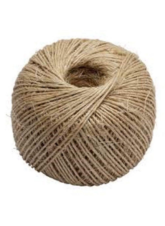 Prokart Natural Soft Jute Thread Rope Natural Twine Jute String Cord for Endless Possibilities of useTwine Gift Box String Rope Floral Craft Wedding Tags Wrap Decor, 2 roll, Approx 60mtr - Image 1