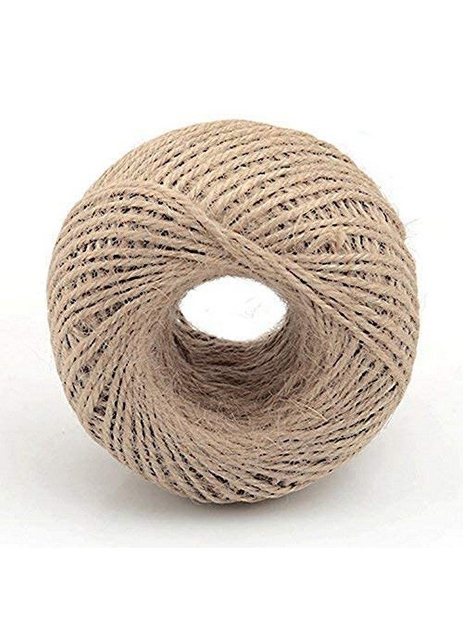 Prokart Natural Soft Jute Thread Rope Natural Twine Jute String Cord for Endless Possibilities of useTwine Gift Box String Rope Floral Craft Wedding Tags Wrap Decor, 2 roll, Approx 60mtr - Image 2