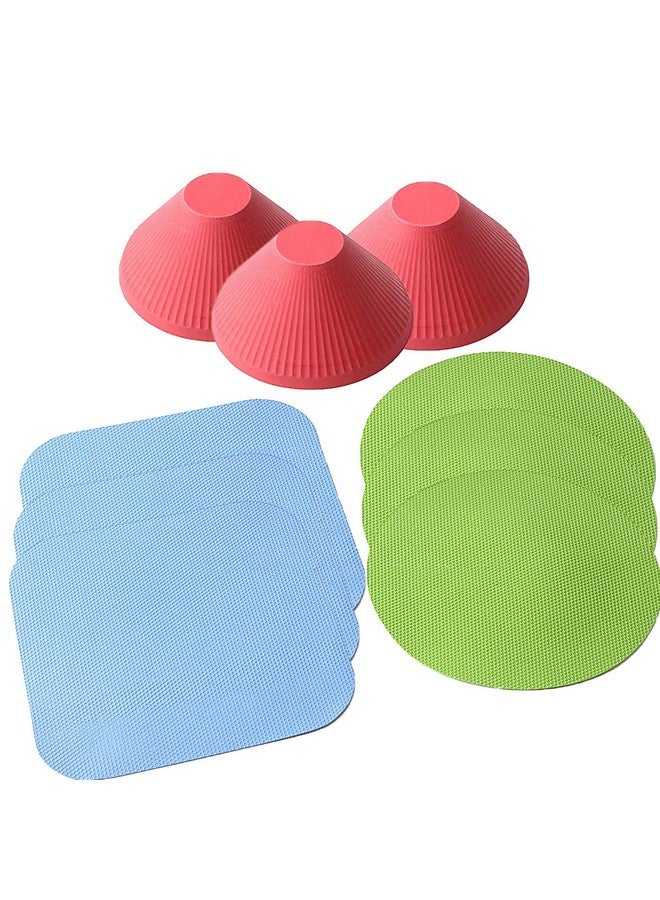 Hengke Of Hengke Jar Gripper, 9 Pieces Multi-Purpose Reusable Rubber Gripper Jar Opener Gripper Rubber Jar,Gripper Pads Round Kitchen Coasters Multi-Purpose Bottle Lid Openers Fit For Most Bottles - Image 1