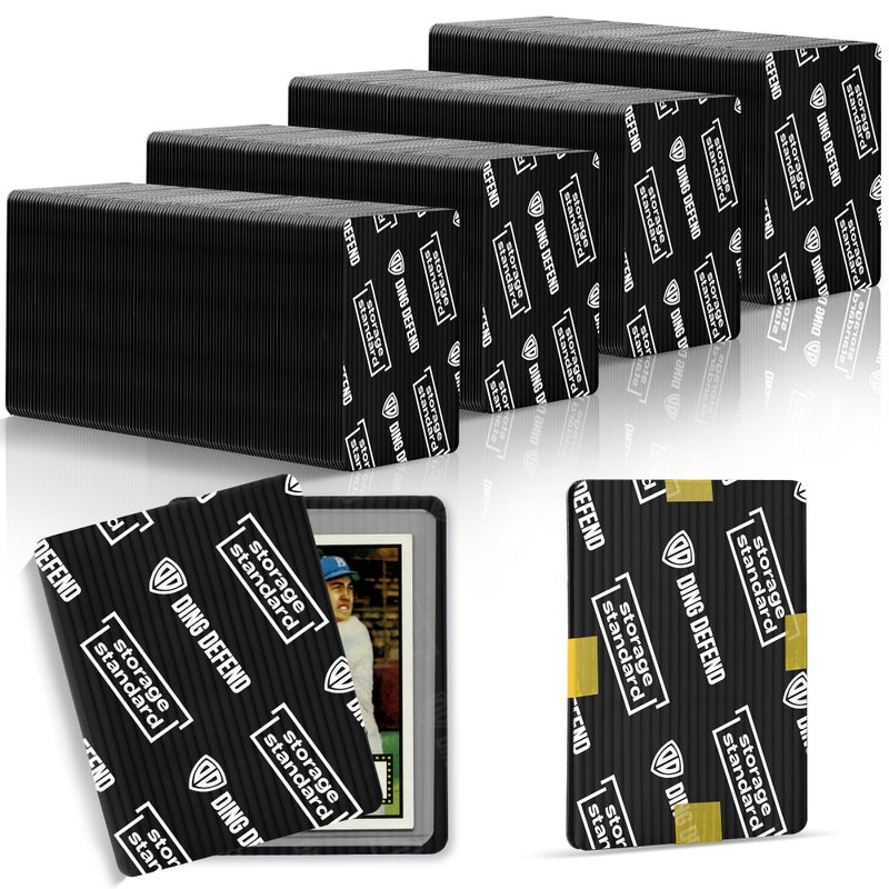 Storage Standard Ding Defend 510-Pack Trading Card Protector Shipping - 3.5 x 4.5 Inch Black Hobby Card Shipping Supplies w/Rounded Corners, Lightweight & Reusable for Raw Top Loaders, Semi-Rigids, Team Bags - Image 1