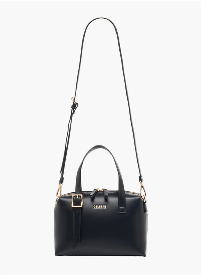 سيليست Solid Tote Bag with Zip Closure and Adjustable Strap