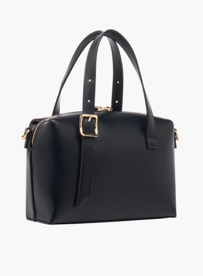 Celeste Women's Solid Tote Bag with Zip Closure and Adjustable Strap