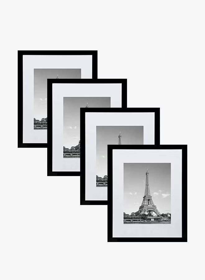 4PCS Picture Frame Set, for Wall or Tabletop with Gasket Display Wall Photo Frame, Desktop Photo Frame
