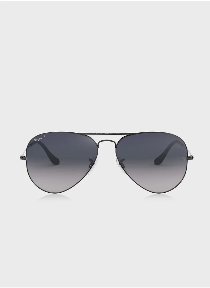 Ray-Ban 0Rb3025 Aviator Large Metal Sunglasses