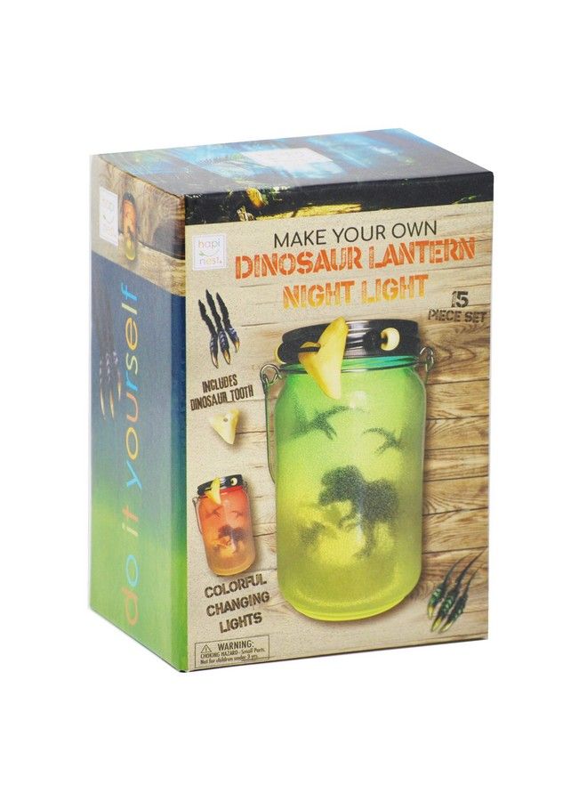 Hapinest Diy Dinosaur Toy Lantern Night Light Kit Arts And Crafts Gift For Boys Or Girls Ages 6 7 8 9 10 Years Old And Up - Image 1