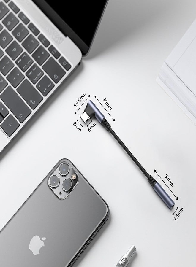 Vanjua USB C to 3.5mm Headphone Jack Adapter, Type-C to 3.5mm Aux Audio Dongle Cable Cord Compatible with iPhone 17/17 Pro Max/16/16e/15, Samsung Galaxy S25/S24/S23, Google Pixel 10/9/8 (Black+Black) - Image 4