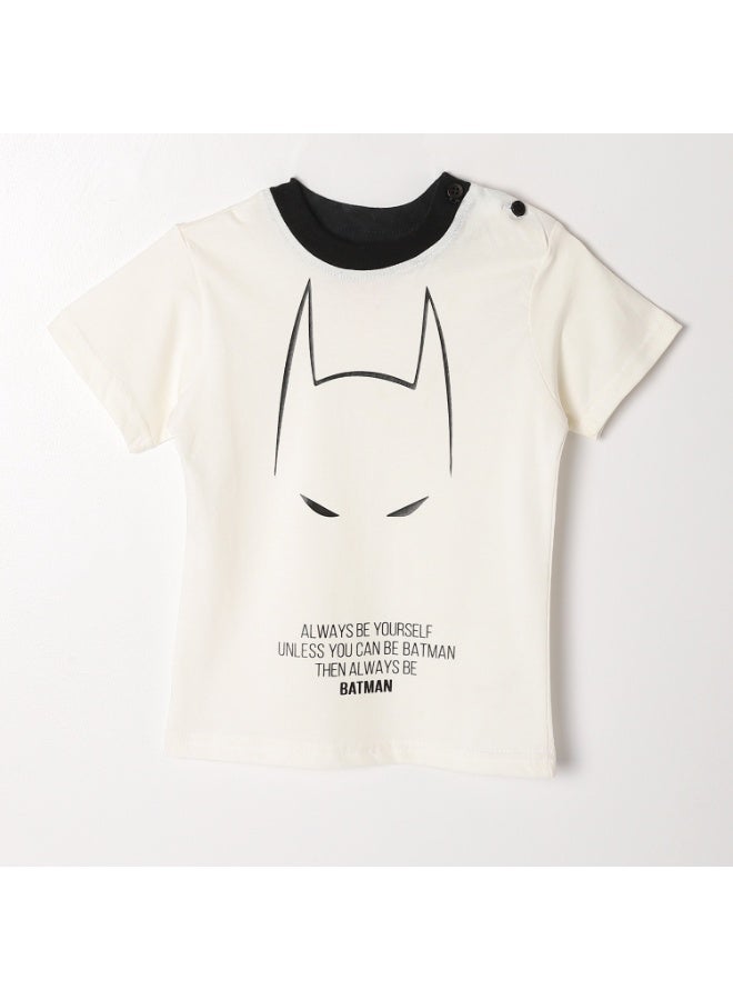 Batman Boys T-Shirt- White - Image 3