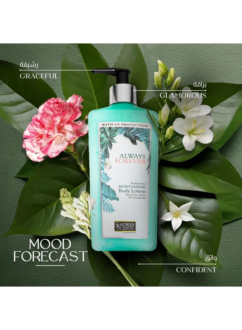 Shower Scents  Shower Scents Always Forever moisturizing body lotion  312ml  | Best Price UAE