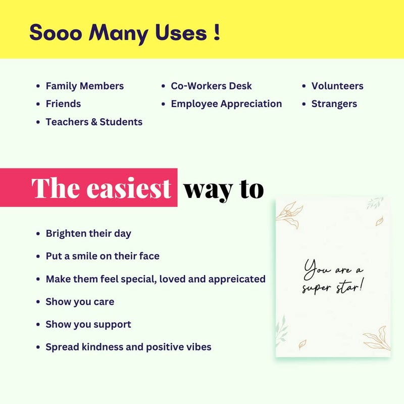 50 Inspiring Appreciation and Thank You Cards – For Colleagues, Friends, Employees, and Students. Business Card Sized. Inspirational, Motivational, Kindness Cards. Colourful Cards. Great Gifts - Image 5