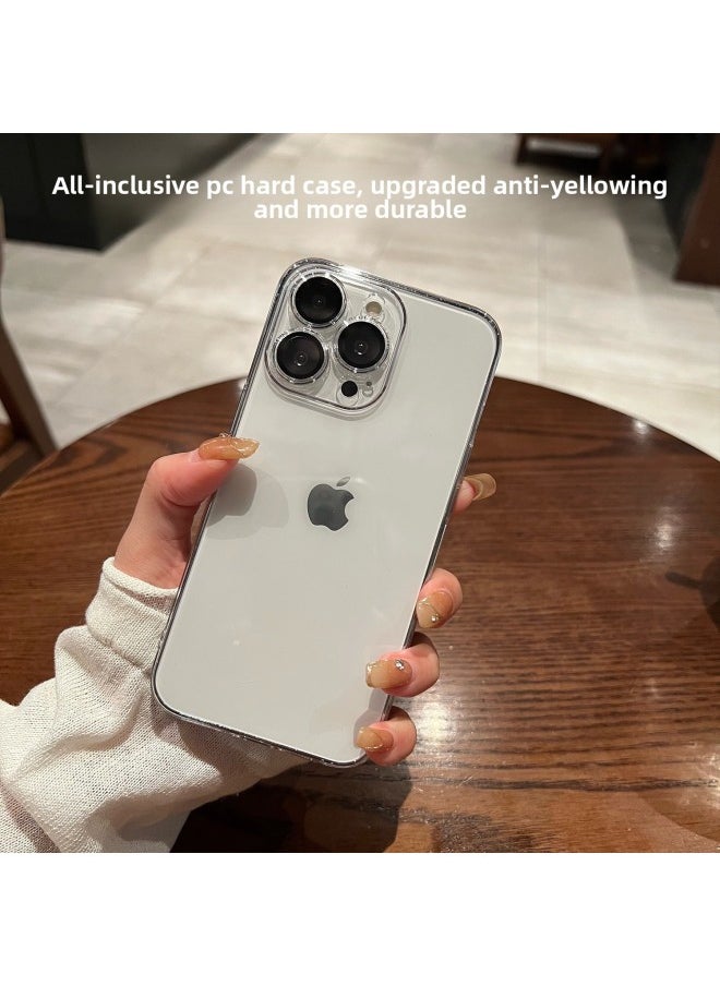 Generic - With Lens Film For Iphone 15 Phone Case Advanced Sense 14pro Hard Case Transparent For Iphone13 Protective Case-Color:All-inclusive Lens Film Mobile Phone Case [sealed Pocket + Lens Film]-no Stickers-Applicable Model:For Iphone 15Pro - Image 1
