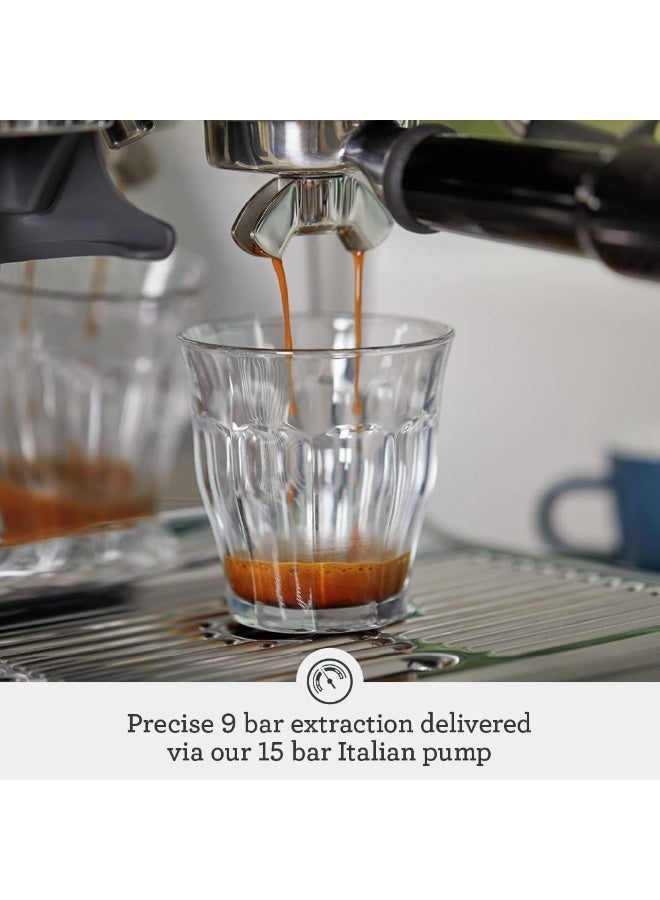 Sage The Barista Express - Bean to Cup Coffee Machine with Grinder and Milk Frother, Brushed Stainless Steel - KSA Version, 2 Year Manufacturer Warranty - Image 2