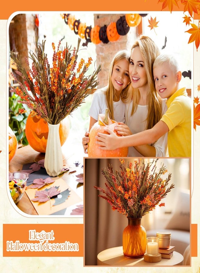 Giegxin 4 Pcs 25.6" Thanksgiving Fall Bouquet Artificial Flowers for Decorations Faux Thanksgiving Dried Flower Bouquet Floral Arrangement for Harvest Table Centerpieces Vase Wedding Decorations - Image 4