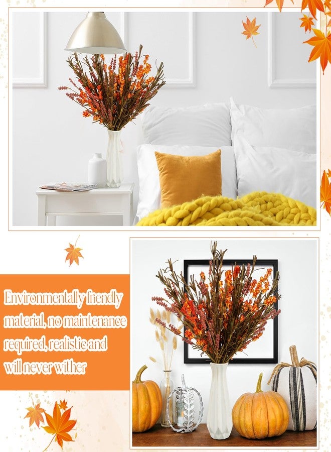 Giegxin 4 Pcs 25.6" Thanksgiving Fall Bouquet Artificial Flowers for Decorations Faux Thanksgiving Dried Flower Bouquet Floral Arrangement for Harvest Table Centerpieces Vase Wedding Decorations - Image 3