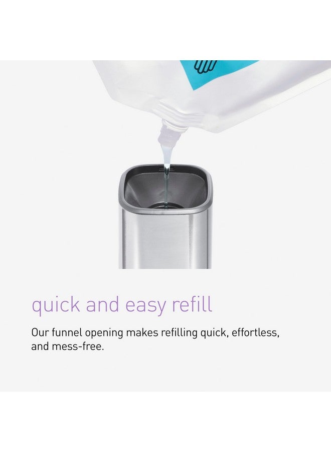 simplehuman بامب بسيط 10 أونصات، موزع سائل الصابون، مضخة صابون يدوي خالية من التنقيط، فولاذ مقاوم للصدأ مصقول - Image 5