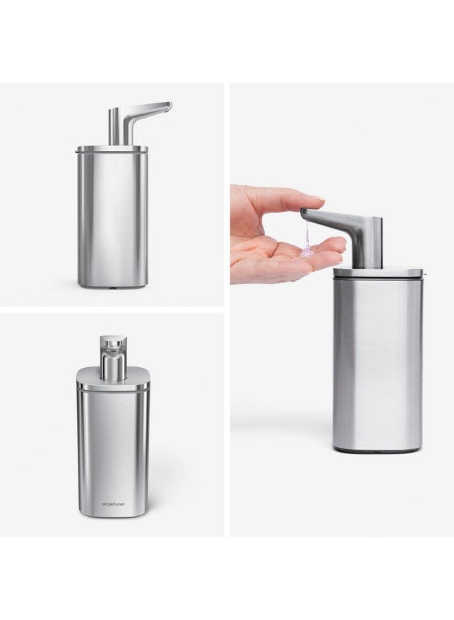simplehuman بامب بسيط 10 أونصات، موزع سائل الصابون، مضخة صابون يدوي خالية من التنقيط، فولاذ مقاوم للصدأ مصقول - Image 2