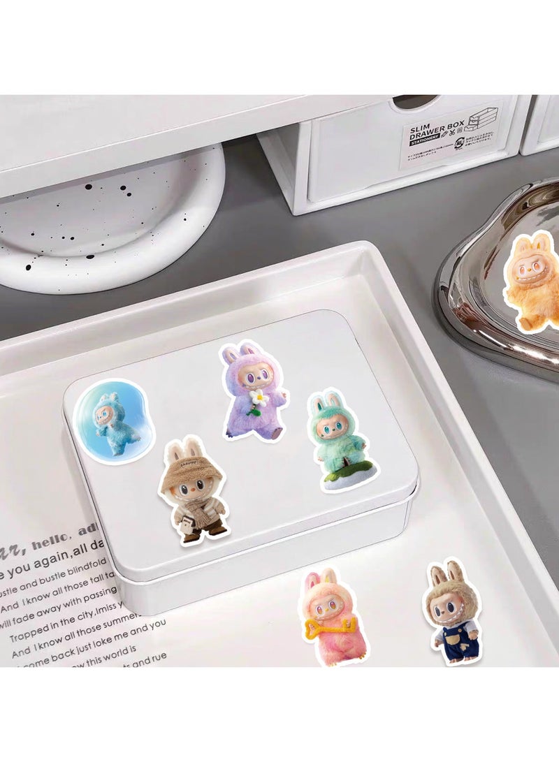 LABUBU 50-Piece Labubu Waterproof Stickers, Premium Waterproof Vinyl Stickers Set, Waterproof Stickers for Laptop,Skateboard, Water Bottles,Computer,Phone,Guitar DIY  - Image 3