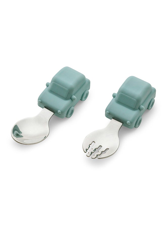 Silicone Training Spoon And Fork Set Perfect Utensils For Your Little Learner Vehicles