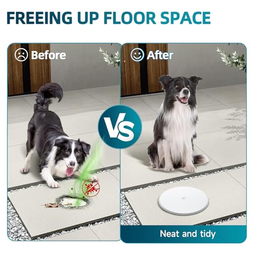 Wuno Shop 7 Inch Cleanout Cover, Decorative Cleanout Access Covers Plate, Round Stainless Steel Flat Cover Plate for Cleanout Plug Access Hole with Large Center Securing Screw White 1 Pcs - Image 3