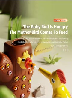 MHD Children's Woodpecker Bird Catching Insects Magnetic Toy Educational Early Education Parent-Child Interaction  - Image 3