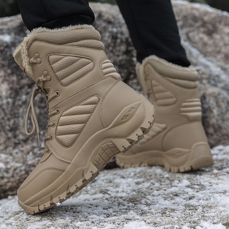 Rain Shoes Plus Size Cotton Shoes Kitchen Fleece-Lined Work Shoes Car Wash Shoes A Generation Of Hair - Image 3