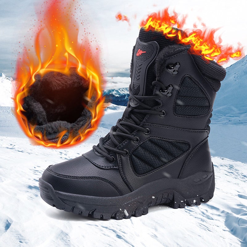Rain Shoes Plus Size Cotton Shoes Kitchen Fleece-Lined Work Shoes Car Wash Shoes A Generation Of Hair - Image 2