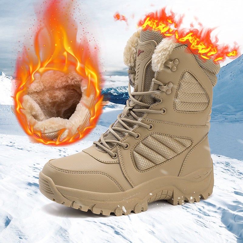 Rain Shoes Plus Size Cotton Shoes Kitchen Fleece-Lined Work Shoes Car Wash Shoes A Generation Of Hair - Image 1