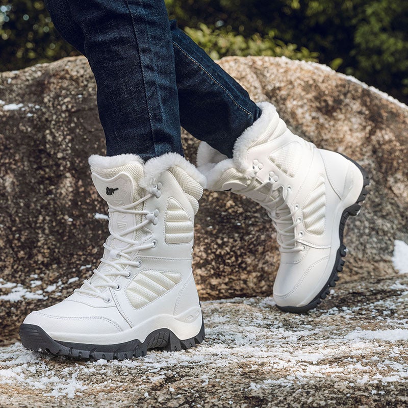 Rain Shoes Plus Size Cotton Shoes Kitchen Fleece-Lined Work Shoes Car Wash Shoes A Generation Of Hair - Image 4
