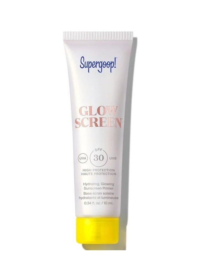 Supergoop! - Supergoop! Glowscreen Sunscreen SPF 30 (10ml) – Hydrating, Glow-Boosting Primer with Hyaluronic Acid, Niacinamide, and Broad-Spectrum UV Protection - Image 1