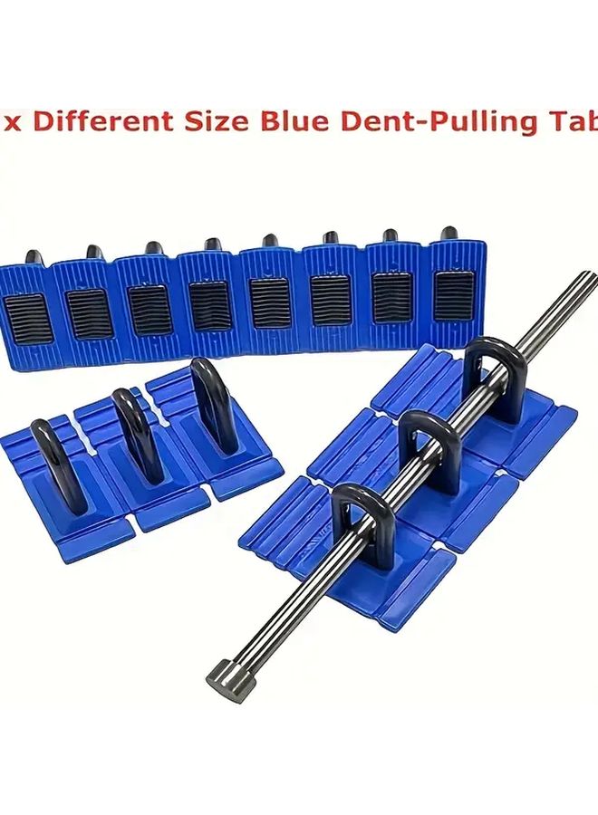 Professional Plastic Car Dent Removal Tool Set Heavy Duty Vinyl Paintless Dent Repair Kit With Blue Slot Puller Puller Glue For Auto Body Repair Manual DIY Tool - Image 5