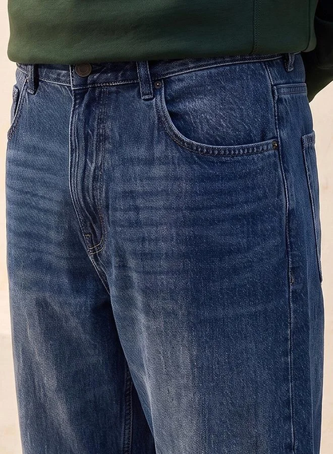 Splash FAV BLUE Denim Baggy Fit Jeans for Men | Best Price UAE