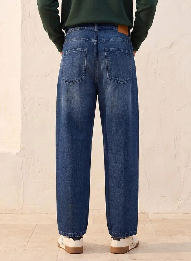 Splash FAV BLUE Denim Baggy Fit Jeans for Men | Best Price UAE