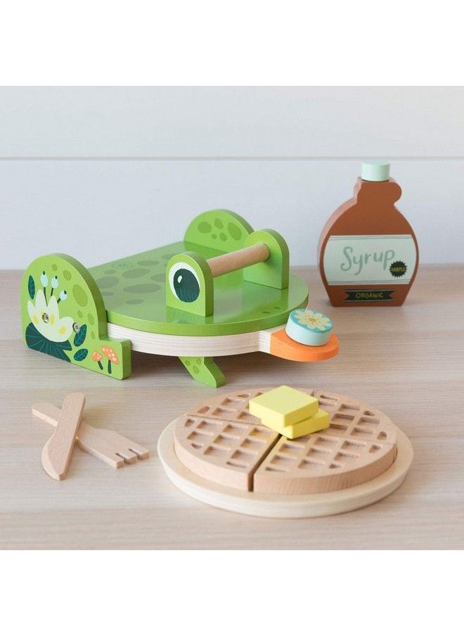 Manhattan Toy - Ribbit Waffle Maker Toddler & Kids Pretend Play Cooking Toy Set - Image 1