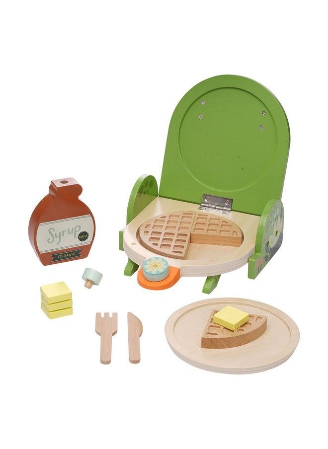 Manhattan Toy Ribbit Waffle Maker Toddler & Kids Pretend Play Cooking Toy Set  - Image 4
