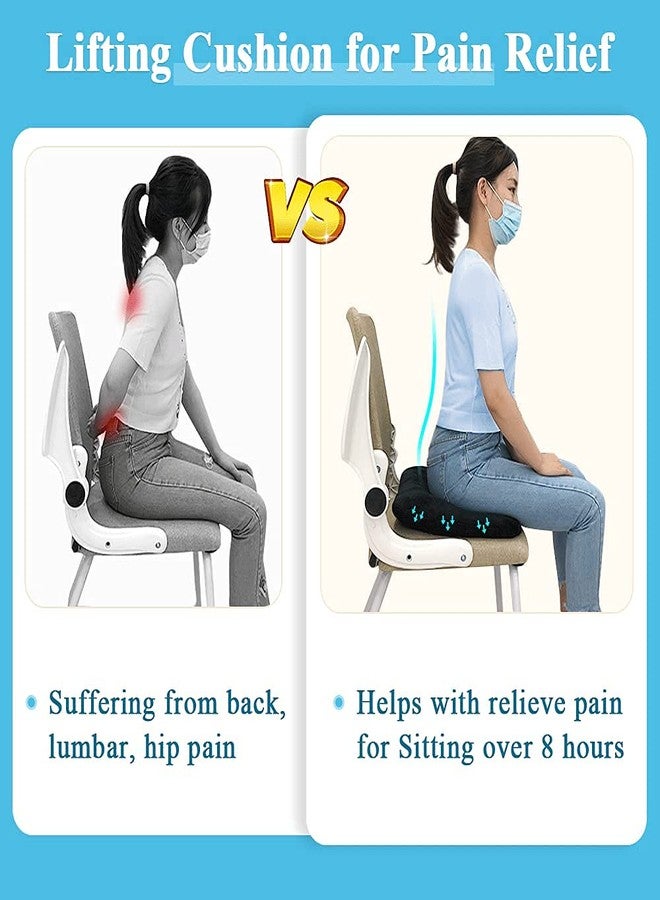AOSSA Hemorrhoid Cushion Donut Seat Pillow for Sciatica, Postpartum, Back Pain Relief - Orthopedic Doughnut Seat Cushion for Sitting, Sleeping, Pressure Sores & Medical Recovery - Image 3