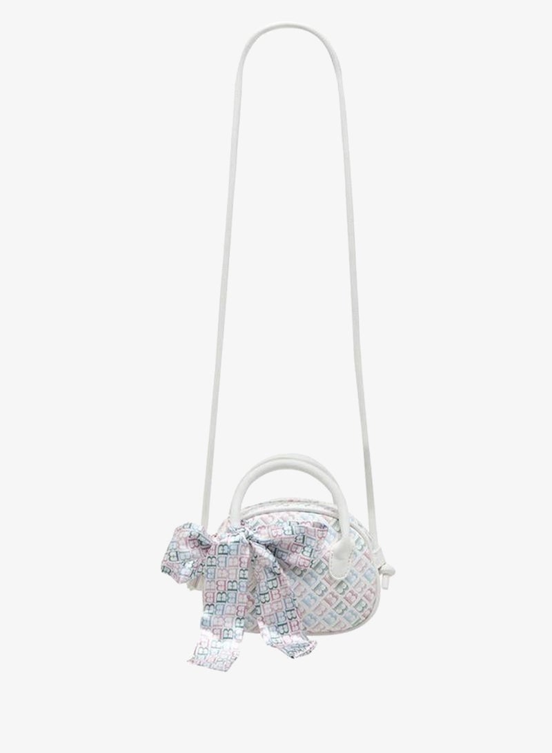 Flora Bella By Shoexpress Monogram Print Crossbody Bag With Double Handle - Image 3