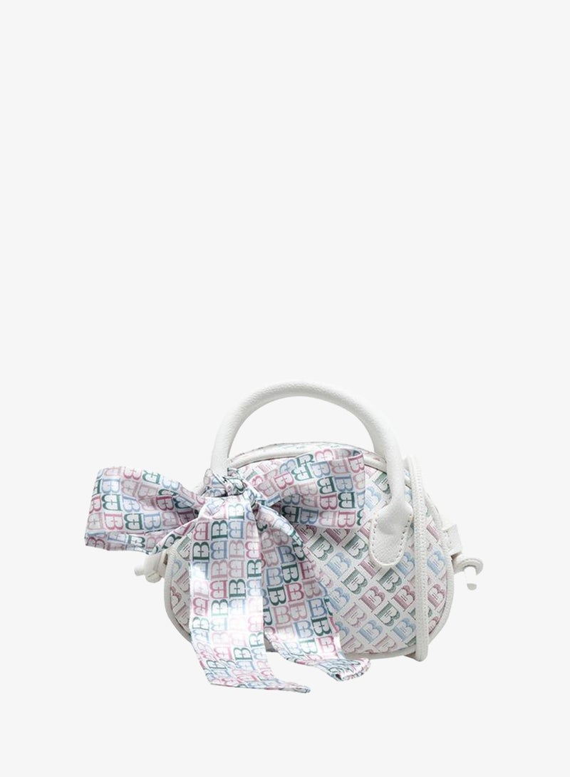 Flora Bella By Shoexpress Monogram Print Crossbody Bag With Double Handle - Image 1