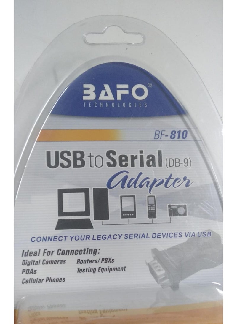 BAFO BF-810 USB to Serial (DB-9) Adapter – Connect Legacy Devices to Modern PCs - Image 1