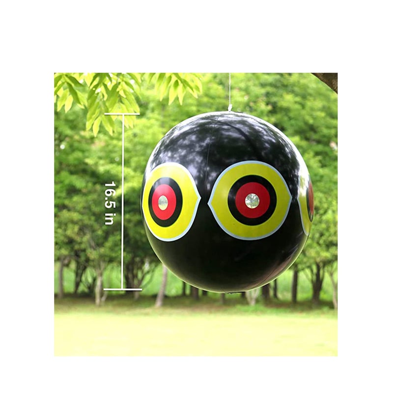 Zikra 3 Pcs Bird Balloons, Reflective Eyes Balloon Bird Repellent, Keep Birds Away Garden, Highly Effective, Easy to Use, Crops, Windows, Boats, Cars and Pools, Wildlife Friendly - Image 5