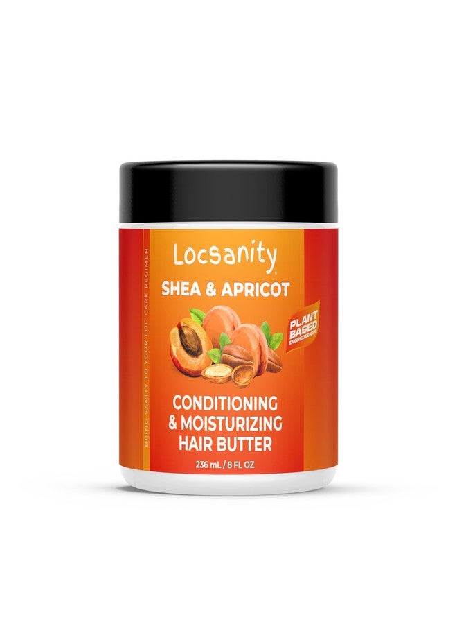 Locsanity Shea & Apricot Loose, Natural, Conditioning and Moisturizing Hair Butter - Strength & Growth Formula - Image 1