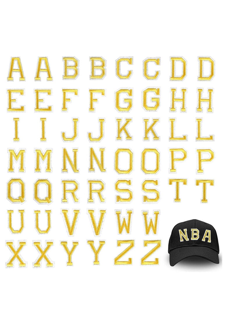 Y&D Iron on Letter Patches Alphabet Applique or Sew Appliques with Embroidered Patch A-Z Badge Decorate Repair for Hats Shirts Shoes Jeans Bags  - Image 1