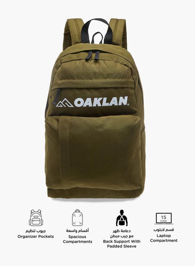 Oaklan by Shoexpress Girls Logo Print School Backpack with Pencil Pouch - 12x32x45 cm - Image 3