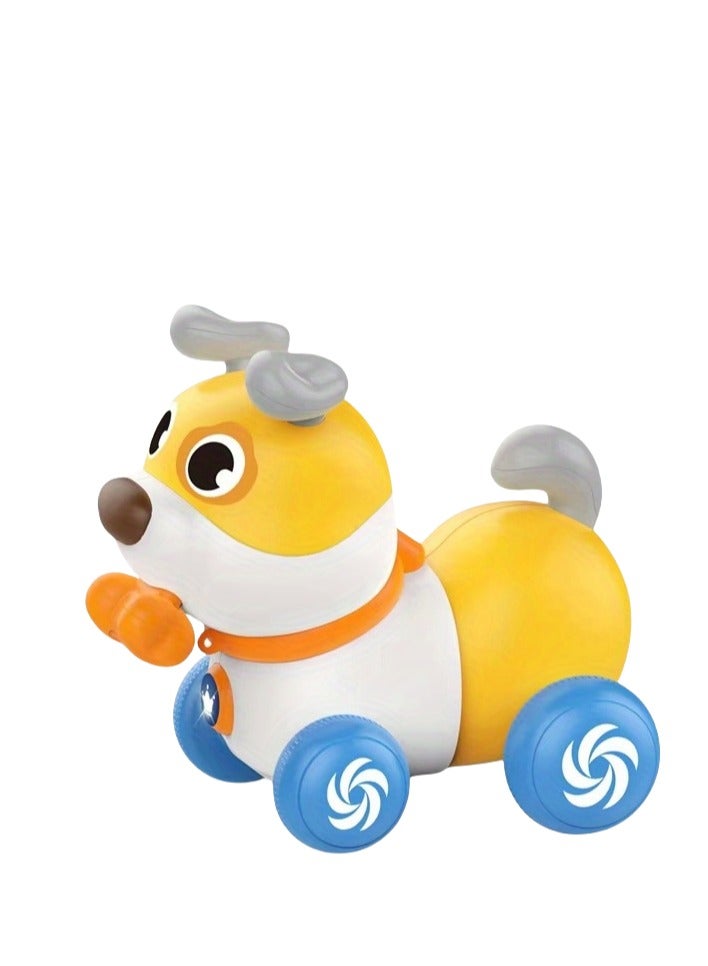 Interactive Musical Pull-Along Dog Toy | Baby Walker Assistant | Touch-Sensitive Talking Function | Singing & Walking Electronic Pet | Adjustable Height Push Rod | Leash Walking Dog Toy | Feeding Interaction Teaches Kindness | Early Education Toy | Toys for 1-3 Year Olds | Safe & Eco-Friendly Material | Flexible Anti-Tip Design | Music & Lights Stimulate Senses | Perfect Baby Walking Aid | Parent-Child Interactive Toy | 1st Birthday Gift | BPA-Free Plastic | Size 22×24×18cm | Multi-Functional Walker | Non-Slip Handle Design  - Image 1