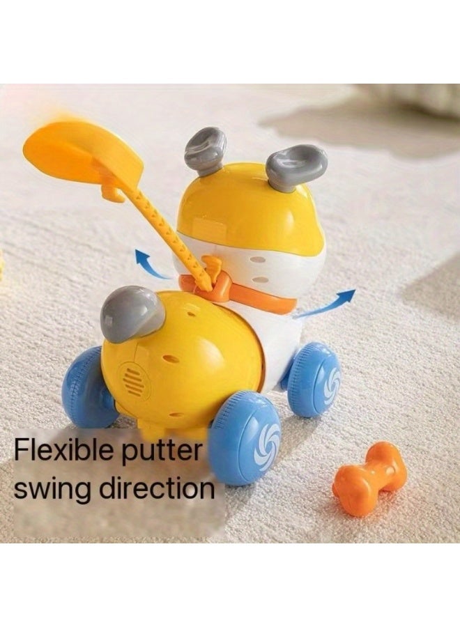Interactive Musical Pull-Along Dog Toy | Baby Walker Assistant | Touch-Sensitive Talking Function | Singing & Walking Electronic Pet | Adjustable Height Push Rod | Leash Walking Dog Toy | Feeding Interaction Teaches Kindness | Early Education Toy | Toys for 1-3 Year Olds | Safe & Eco-Friendly Material | Flexible Anti-Tip Design | Music & Lights Stimulate Senses | Perfect Baby Walking Aid | Parent-Child Interactive Toy | 1st Birthday Gift | BPA-Free Plastic | Size 22×24×18cm | Multi-Functional Walker | Non-Slip Handle Design  - Image 4