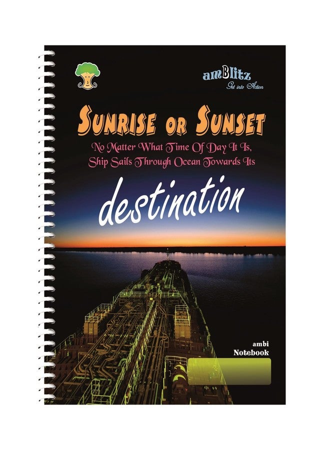 amblitz Spiral Notebook | UnRuled | 200 Pages | A4 Size | 21 X 29.7 CM | 70 GSM Thick Paper | Notebook for Student and Office - Image 3